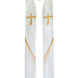 Estola com Cruzes em Tons Dourados