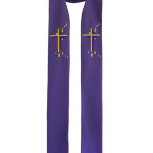 Estola Roxa com Cruz Dourada