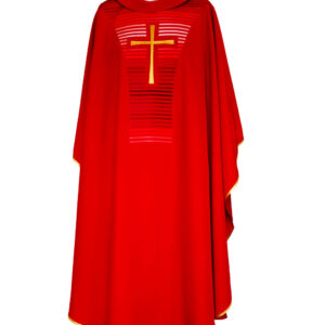 Paramento com Cruz e Riscas Vermelhas