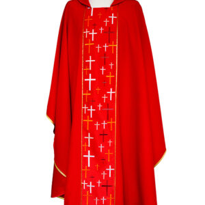 Red Chasuble with crosses