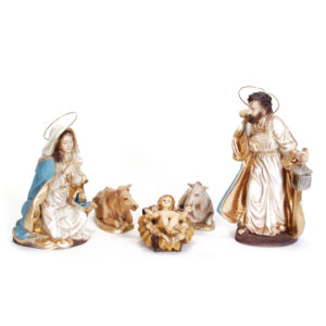 Complete nativity scene