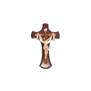 Crucifixo de Parede com Fundo Arredondado