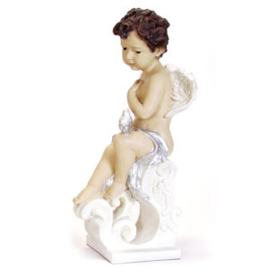 Anjo na Pedra com Pássaro