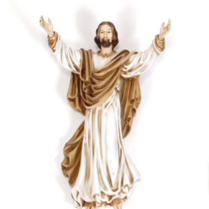 Cristo Ressuscitado com Manto Marrom