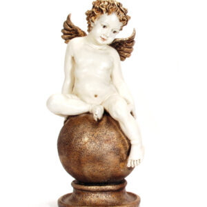 Anjo Sentado numa Bola Dourada