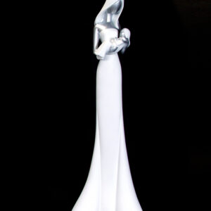 Abstract Mother with baby in arms