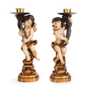 Par de Castiçais com Anjo