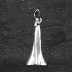 Abstract Mother with baby in her arms