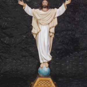 Cristo Ressuscitado Bege e Branco