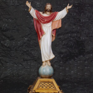 Cristo Ressuscitado sobre Esfera Azul