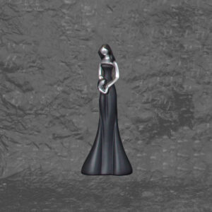 Estatueta Preta Mãe com Menina