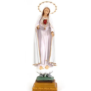 Coração de Maria com Auréola Dourada